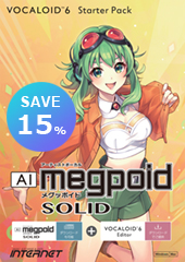 VOCALOID6 StarterPack AI Megepoid SOLID